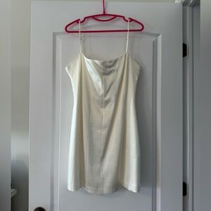 ZARA white fitted dress size XL perfect for bride bridal shower or bachelorette